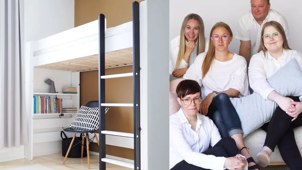 Niemen Tehtaat: Kaksiosainen kuva, jossa toisessa kuvassa on huoneesta kuva ja toisessa kuvassa on Niemi Tehtaan työntekijät.